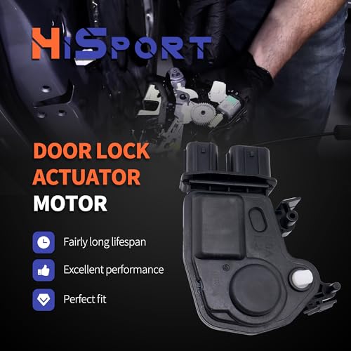 Image of HiSport Door Lock Actuator Motor Front Left Driver Side 72155-S5P-A11 72155S5PA11 Compatible with Honda Accord Civic CR-V Element Odyssey Pilot, Replacement for Acura RSX