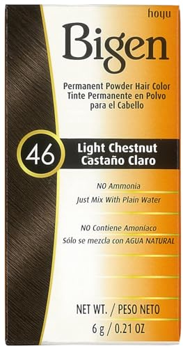 Bigen Permanent Powder Hair Color 46 Light Chestnut 1 ea (Pack of...