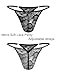 Avidlove Mens Lace Thong Sexy Low Rise T-back G-string Comfortable Men's Thong Underwear 1-4 Pack Black