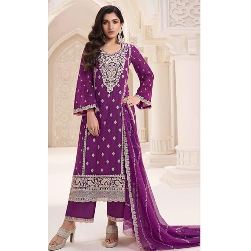 Image of Indian Designer Shalwar Kameez Suits Ready to Wear Pakistani Palazzo Dresses