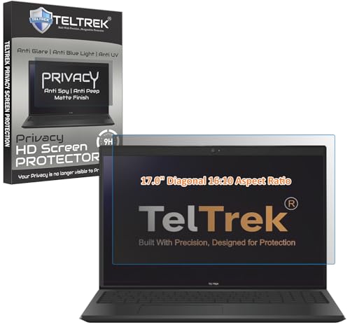 Image of Privacy Anti SPY Screenguard Compatible With Laptops With 17.0 inch Inch Diagonal with 16:10 Aspect Ratio Anti Peep Matte Screen Protector Not a Tempered Glass, Screenguard Size : 366 mm X 229 mm