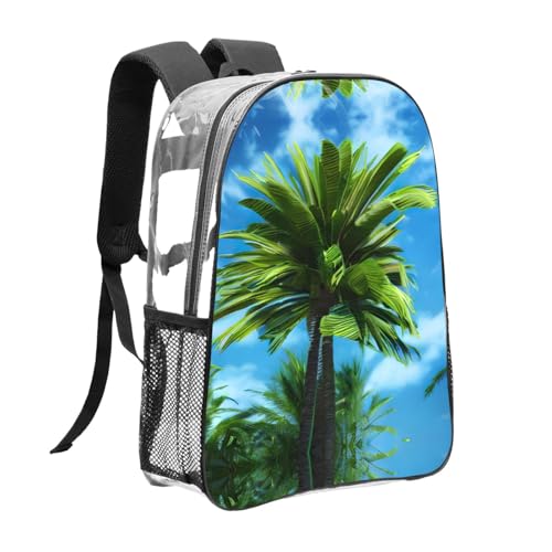 Sac à dos en PVC transparent de qualité supérieure palmier - 3