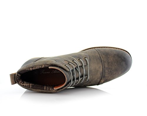 Image of Ferro Aldo Men's Ankle Boots | Lace-Up Cap Toe Chukka Style Dress Boot | Casual Fashion for Work