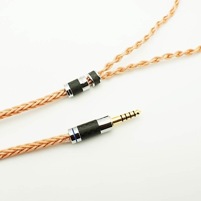 PENON OCC849 8 Strands 49 Cores 6N Single Crystal Copper OCC Wires HiFi Audiophile Wired Earphone Replacement IEM Upgrade Cable (2Pin 0.78mm, 4.4mm Balanced)