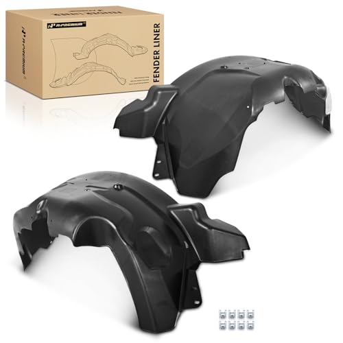 Image of A-Premium Pair Front Inner Fenders Liner Splash Shield Set with Clips - Compatible with Ford F-150 F150 2004-2008 & Lincoln Mark LT 2006-2008 - Factory Fresh (PP), Not Refurbished or Recycled