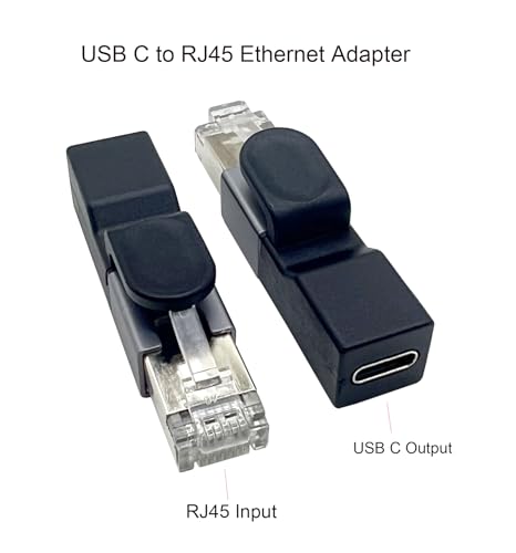 Adaptateur USB C vers Ethernet RJ45 mâle pour MacBook et PC - 5