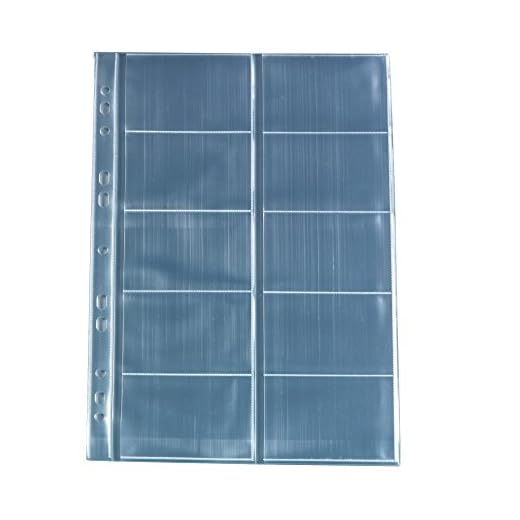 Herlitz 5894209 Visitenkartenhülle A4 mit 10 Fächern, glasklar, 10 Stück