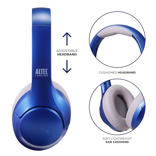 Image of Altec Lansing ComfortQ 2.0 Over Ear Bluetooth Headphones, Wireless Noise Cancelling Headphones with 50-Hour Battery, Foldable Design, Voice Assistant, Quick Charge, Bluetooth 5.3