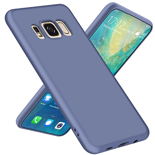 Galaxy S8 Plus用ケース シリコンケース TPU 耐衝撃 ソフト 薄型 ギャラクシーs8 プラス用ケース 携帯カバー 全面保護 カメラ保護 柔らかい殻 黄変防止 軽量 ストラップホール付き 一体型 保護カバー グレーパープル GJ-290