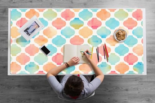 Sous-main antidérapant en PVC de 120x60 cm pour protéger les surfaces