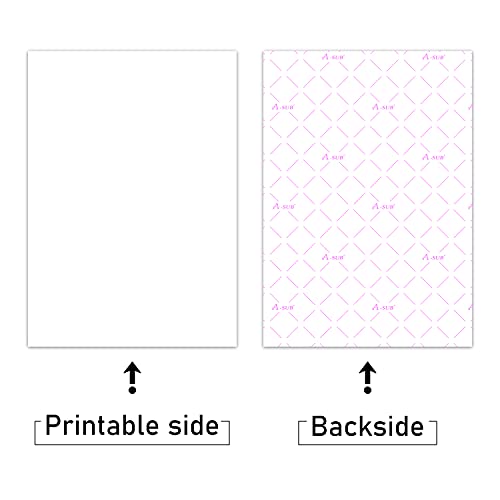 A-SUB Sublimation Paper A4, 210x297mm, 100 Sheets, Compatible with EPSON, SAWGRASS, RICOH, Brother Sublimation Printers - Image 6