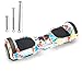 outdecker Hoverboard Enfants, Scooter électrique à équilibrer de 6,5 Pouces (certifié par Les Normes de sécurité), avec poignées, Support Bluetooth Connection,Graffiti Style