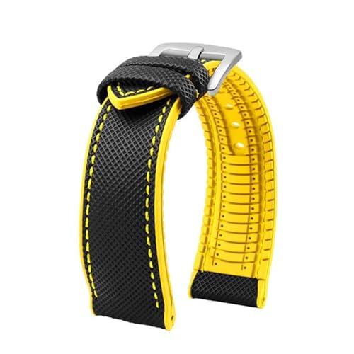 Bracelet nylon et silicone pour montre sport et bureau