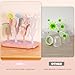 Baby Bottle Drying Rack with Tray – Space Saving Bottle Organizer & Drying Holder for Bottles, Cups, Nipples and Pump Parts – Countertop Rack for Baby Feeding Supplies (Purple/Pink)