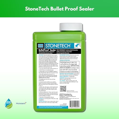 Bulletproof Sealer Applicator, Grout Sealer for Shower Tile, Natural Stone Stain Protection, Water-Based Penetrating Stone Countertop & Tile Sealer, Protects Granite, Marble, Travertine & Grout, 2 oz - Thumbnail 2