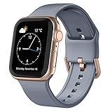 Sport Band Compatible with Apple Watch Bands 41mm 40mm 38mm, Soft Silicone Wristbands Replacement St