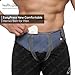 HealthAndYoga™ EasyPress New Comfortable Hernia Belt for Men – Inguinal Hernia Support Truss - Abdominal Binder Brace with Adjustable Self-Stick-on Bands (Large)