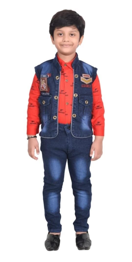 Shree Shyam Kids Shirt, Waistcoat and Pant for Boys-picture-13