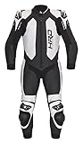 held slade jumpsuit Testsieger bei Motorradonline Held Slade Einteiler Lederkombi schwarz-weiss Känguruleder 56