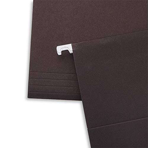 Blue Summit Supplies Hanging File Folders, 25 Reinforced Hang Folders, Designed For Home And Office Color Coded File Organization, Letter Size, Black, 25 Pack #TOP3