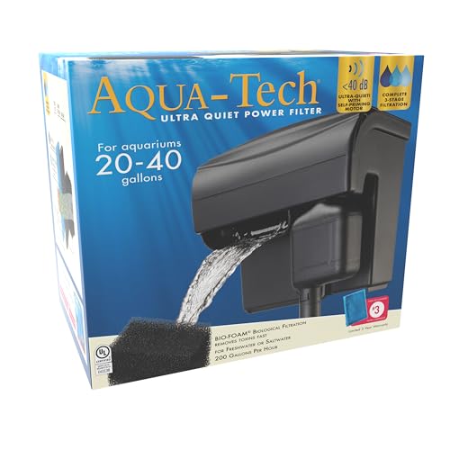 Image of Aqua-Tech Ultra Quiet Power Filter, For Aquariums 20-40 Gallons