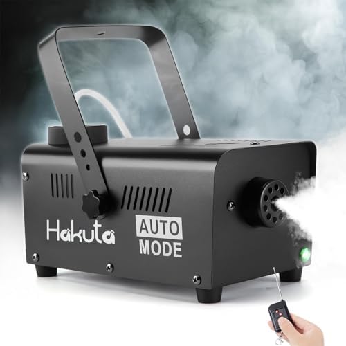 Fog Machine, HAKUTA Smoke Machine with Wireless Remote & Automatic Spray Function, Great for Halloween, Christmas, Wedding, Parties,
