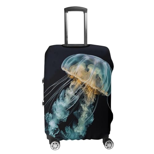 Jellyfish Travel Luggage Cover Anti-scratch Suitcase Cover Elastic Suitcase Protective Cover Fits 19-32 Inch Luggage S4