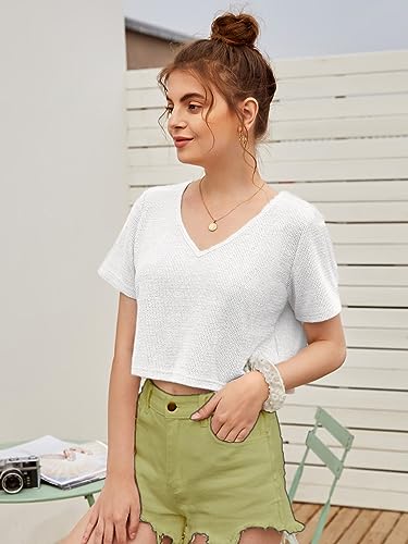 Image of Zilcon Bricks Womens Fashion Crop top for Woman Casual Short Sleeve Shirts for Woman | Women Fashion | Formal Shirts for Women