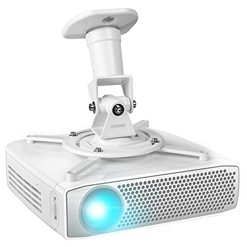 Duronic Uchwyt do projektora PB07XB, mocowanie do sufitu, nośność 10 kg, uniwersalny, wytrzymały, w zestawie armatura, obrót o 360°, obrót o 180°, nachylenie o 180° dla łatwej konfiguracji projekcji