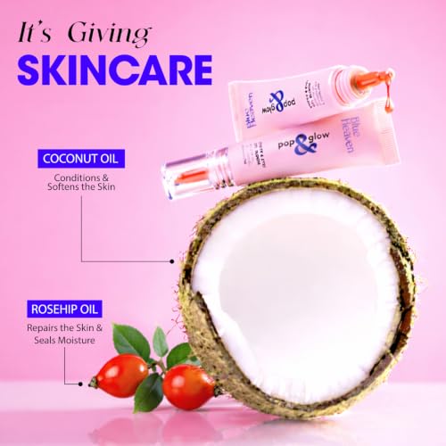 Image of Blue Heaven Pop & Glow Eye & Cheek tint blusher for face makeup, Blush enriched with Rosehip and Coconut oil - Horizon Mauve, 12ml