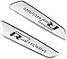 HJJ Etiqueta de la divisa del Coche deadecuado para 2 PCS 3D de Aluminio Pegatinas de Coches Puerta Interior de Recorte, for R Line, Grupo Emblema Accesorios 3D Coche Insignia de la Etiqueta
