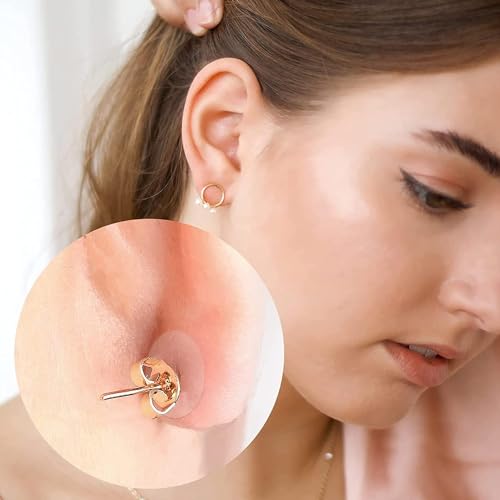 VIVNITS Invisible Ear Lobe Support for Earrings Earlobe Tapes and Stickers Earring Supporter for Heavy Earrings Support Patches Girls & Women (Pack of 30) (Image - 6)