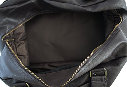 Sdi Oxford Luxury Antique Weekender Duffel Duffle Tote Bag, Brown #TOP3