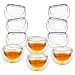 Luxtea Double-walled Borosilicate Teacup Glass Heat-resisting Tea Cup Hold 2 Oz, Set of 10