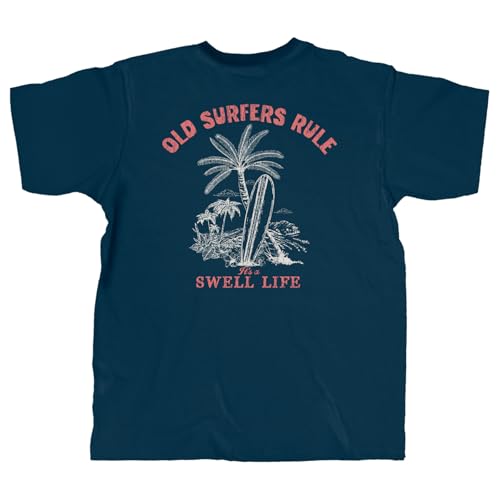 Old Guys Rule T-Shirt Men Surfers Navy XL