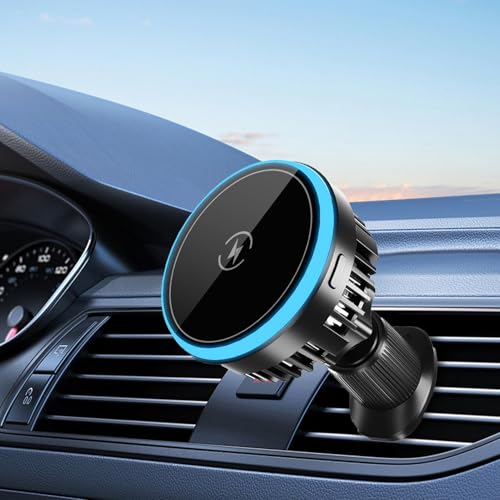 Soporte magnético de coche anticaídas con carga inalámbrica 15W 3