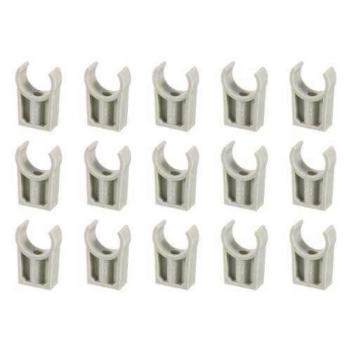 Abrazaderas de tubería de agua 25mm uxcell grises para organizar los tubos del baño y jardin 2