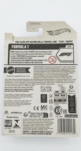 Image of Hot Wheels Racing Bulls Formula One Team [White] F1 2 /5, 68 /250, 1:64 Scale Diecast Toy Vehicle