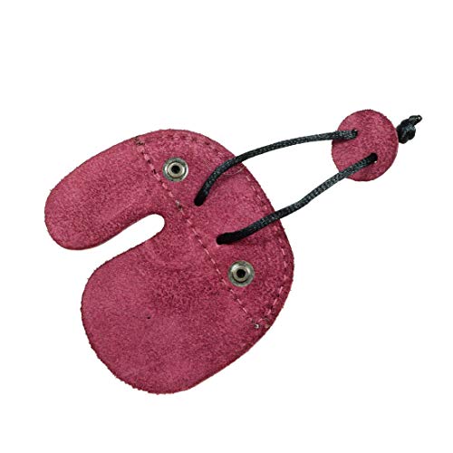 Hide & Drink, Rustic Leather Archery Finger Tab, Protect Guard For Recurve Bows, Fingers Protector, Shooting Practice Gear Sports & Outdoors Handmade :: Sangria (Left Handed) #TOP1