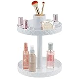 TODO A MANO: Estos accesorios de baño son adecuados para el almacenamiento de cosméticos, maquillaje, cremas y medicamentos. El borde elevado mantiene los artículos de baño seguros en su lugar.
