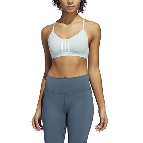 adidas Womens All Me 3-Stripes Mesh Bra