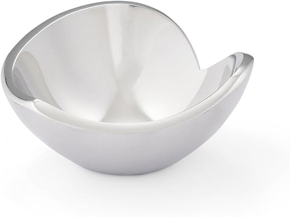 nambe Love Bowl Mini | Metal Heart Candy Bowl | Valentines Day Decor and Gift for Her | Heart Shaped Mirror Bowl | Decorative Bowl for Mantel, Entry Way, or Kitchen Counter