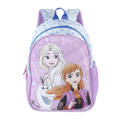 Disney Kids School Bag Soft Plush Backpacks Cartoon Printed Anna ...