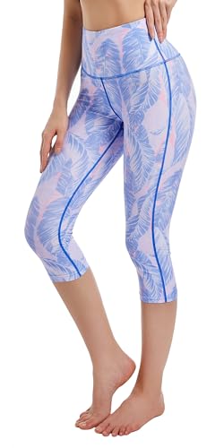 Image of Ubestyle UPF 50+ High Waist Women's Yoga Capri Leggings Swimming Tights Sun Protective