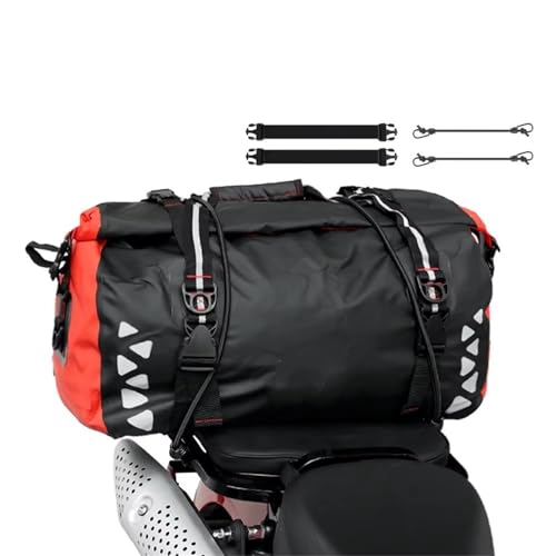 Sac de moto imperméable en PVC type queue sacs réfléchissants de selle - 2