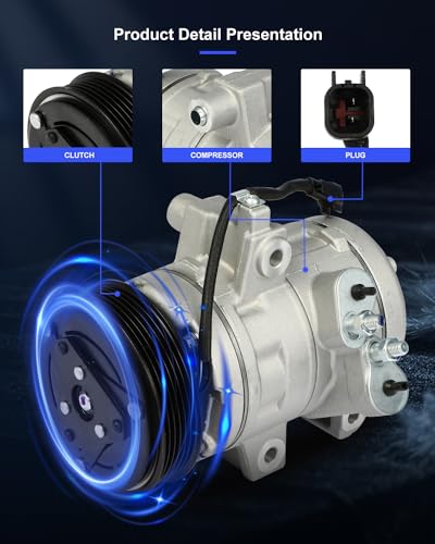 Image of ECCPP AC Compressor Direct Fit for Ford Focus L4 2.0L 2008-2011