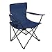 Campingstuhl, Klappstuhl Campingstuhl für Erwachsene mit Armlehnen und Getränkehalter, Angelstühle mit Tragetasche, leicht, tragbar für Strand, perfekt für Grillen, Picknick, Reisen (blau)