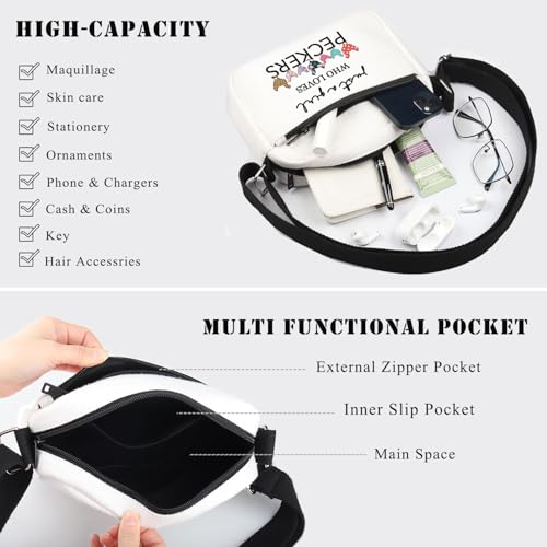 BDPWSS Chicken Crossbody Bag Chicken Lover Gift Just a Who Loves Peckers Chicken Farmer Gift Chicken Owner Animal Lover Gift4