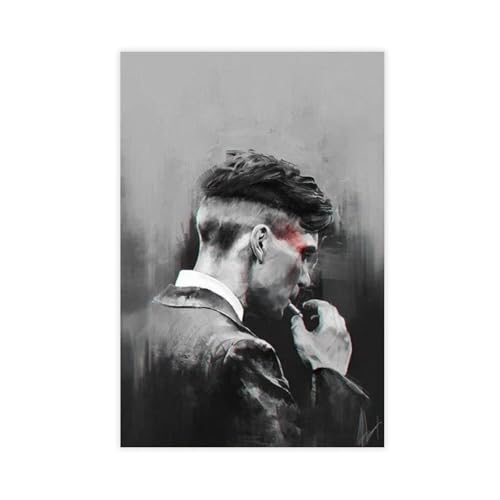 Affiche Peaky Blinders sur toile pour décorer un bureau ou salon moderne 50x75cm