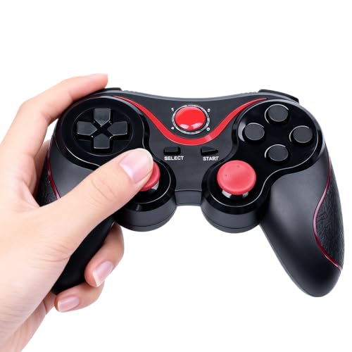 Ruwshuuk Controller Per Personal Computer Per Il Gioco - Joystick Con Portata Da 10 Metri | Controller Di Gioco PC Senza Fili E Cablato - Per Appartamento Casa Dormitorio Adolescenti Ragazzi Amici